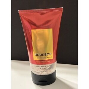 Bath & Body Works - "BOURBON" ~ Men's Collection 2-in-1 Body Wash & Scrub 6.2 oz